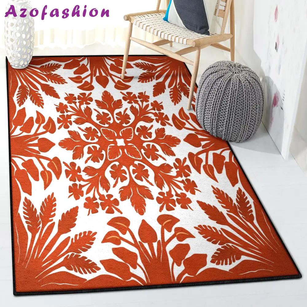 Island carpets for living room, hawaiian flower rug Rectangle Rug