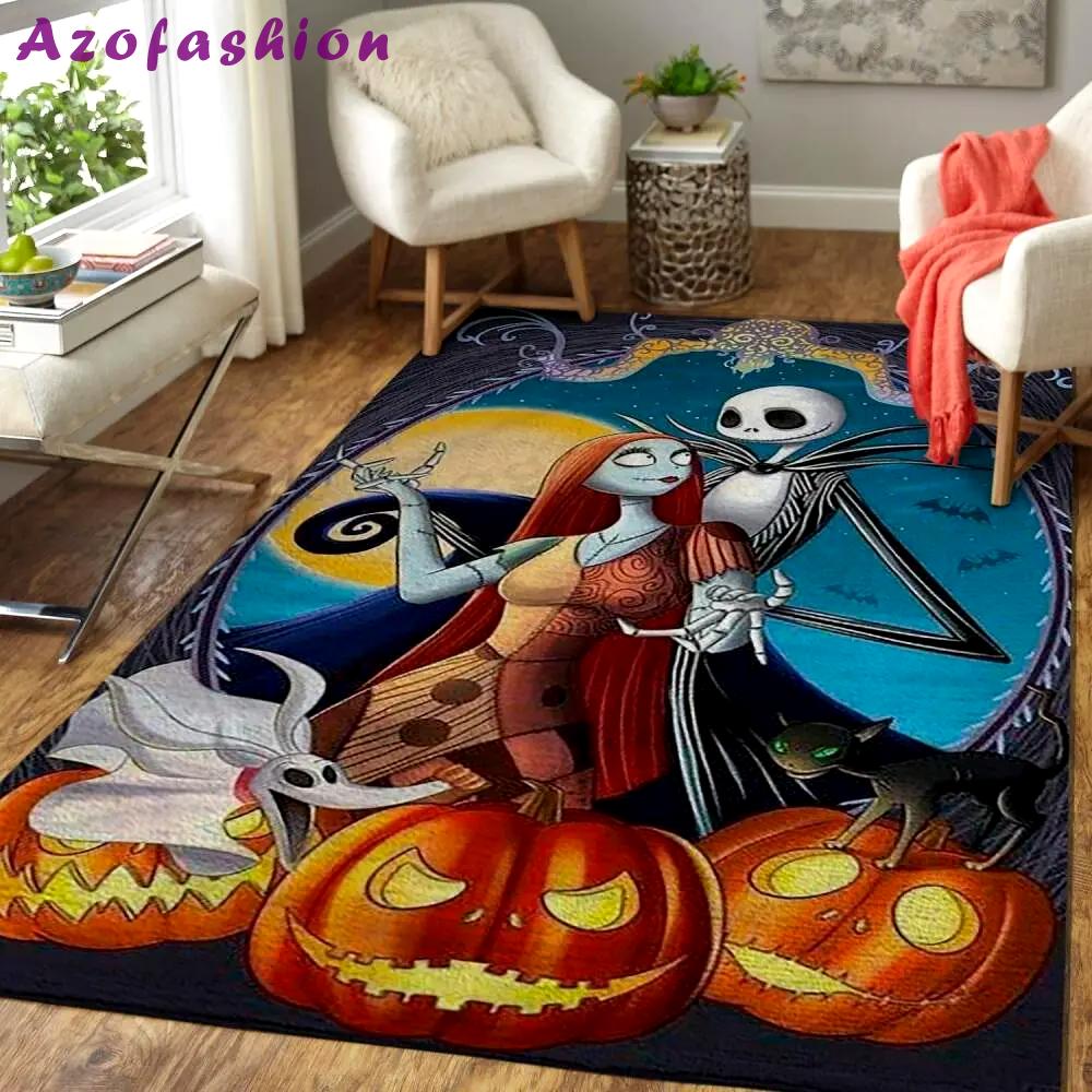 Jack skellington & sally the nightmare before christmas movie 190827 Rectangle Rug