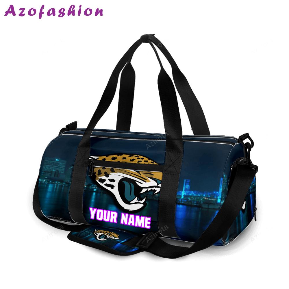 Jacksonville jaguars emblem city personalized name travel bag gym bag 260 Travel Bag