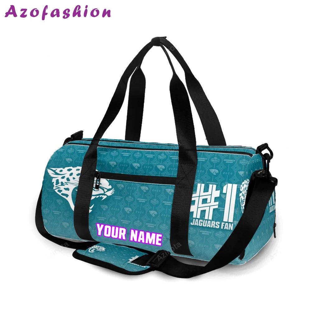Jacksonville jaguars emblem v13 personalized name travel bag gym bag 291 Travel Bag