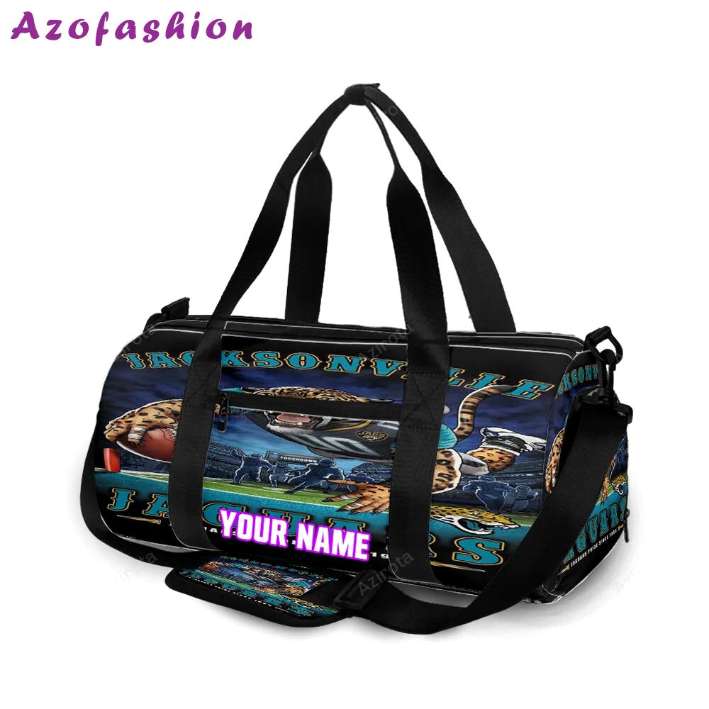 Jacksonville jaguars mascot personalized name travel bag gym bag 1190 Travel Bag