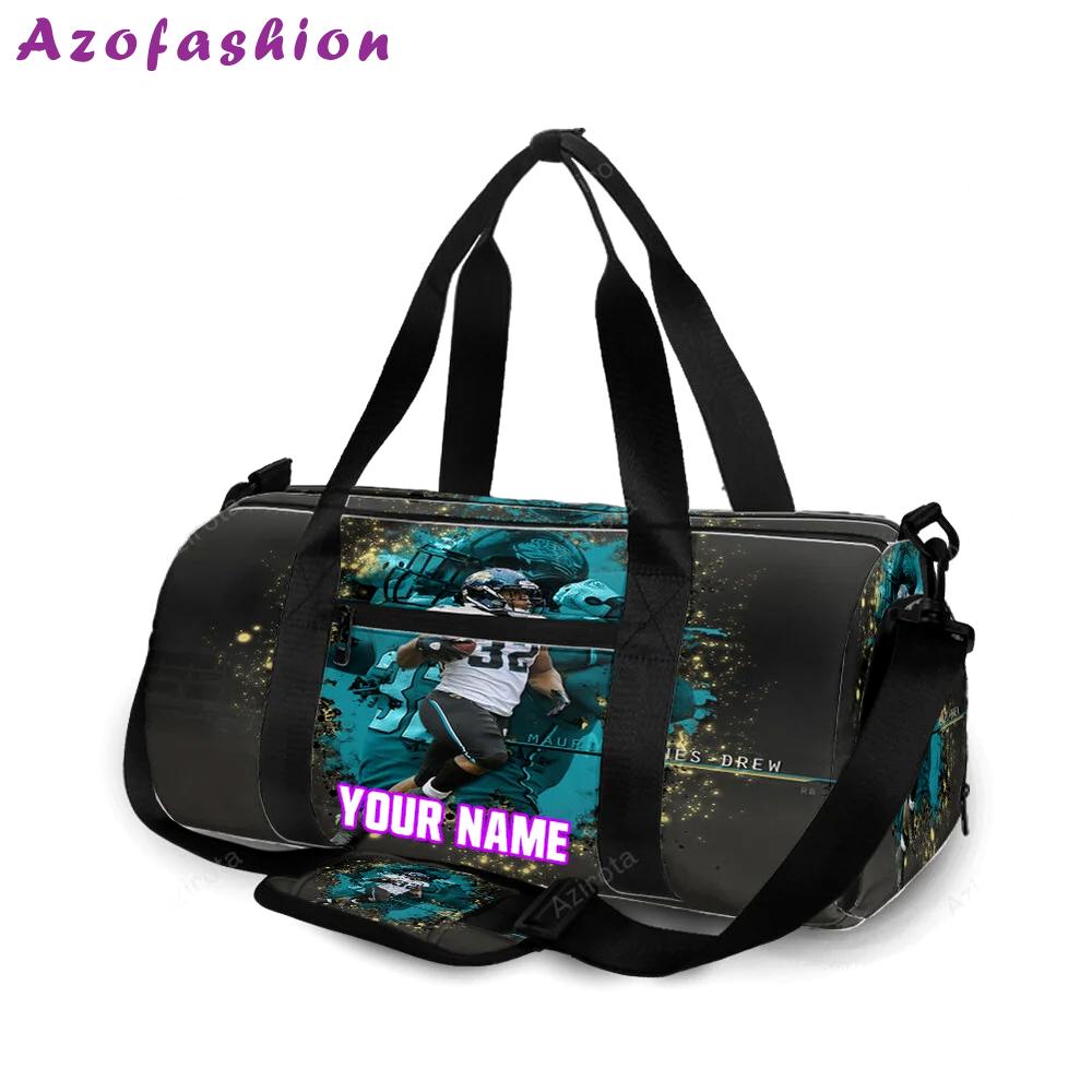 Jacksonville jaguars maurice john drew 32 personalized name travel bag gym bag 1987 Travel Bag