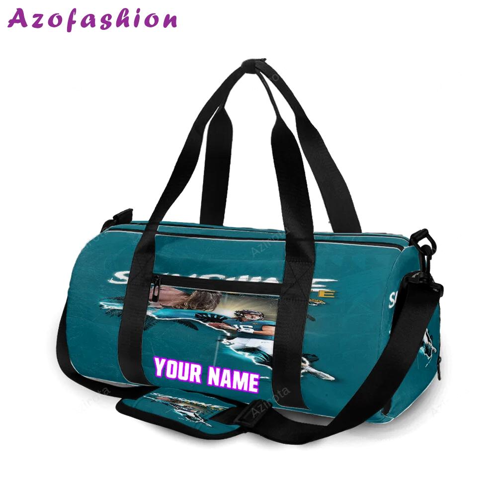 Jacksonville jaguars sunshine state personalized name travel bag gym bag 1185 Travel Bag