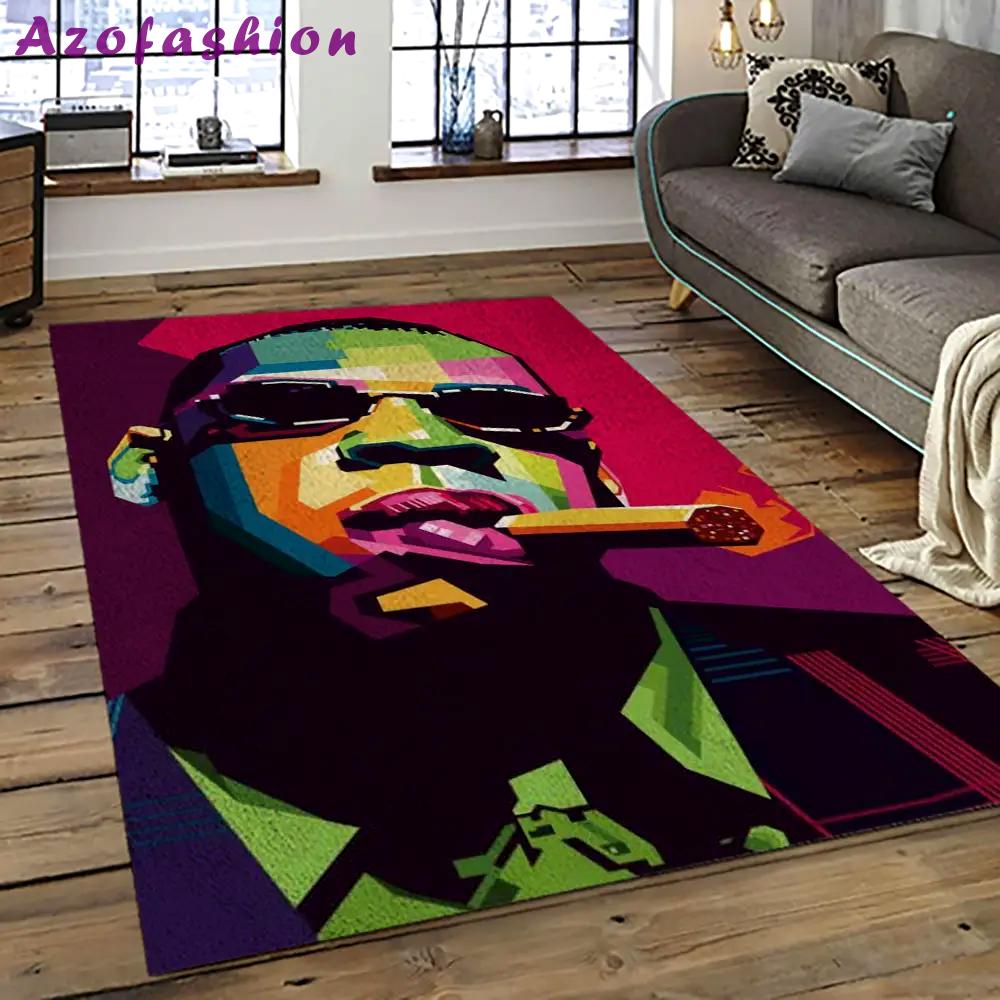 Jay-z rapper hiphop music retangle carpet area rug home decor best gift for fan and friends jz11 Rectangle Rug