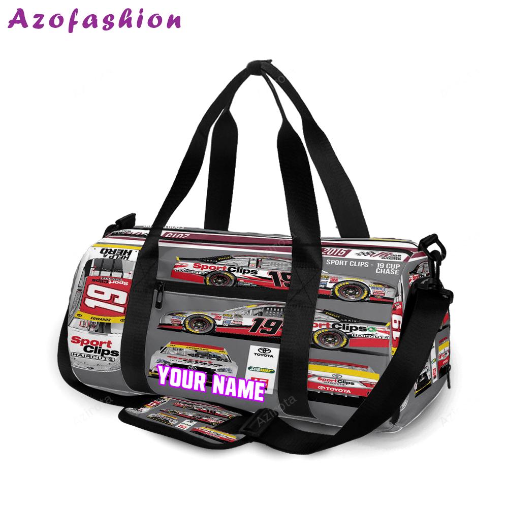 Joe gibbs racing car14 personalized name travel bag gym bag 139 Travel Bag