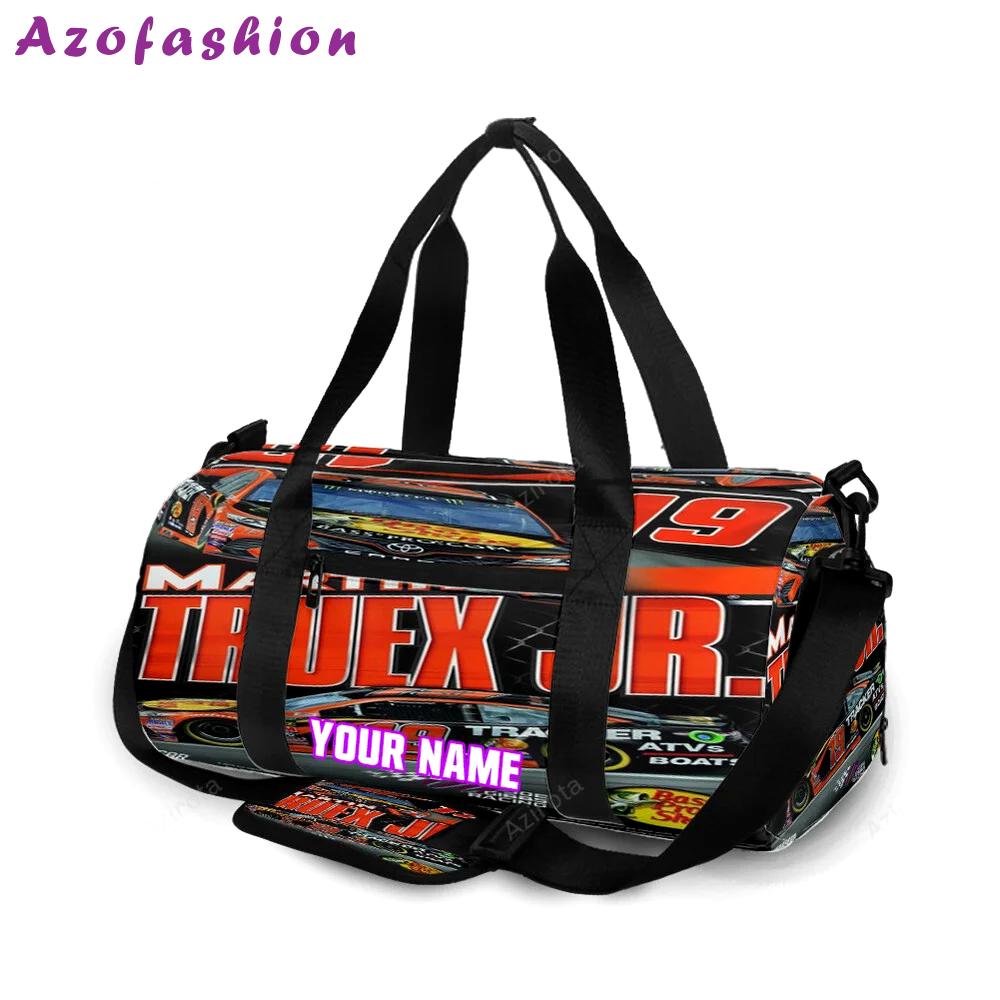 Joe gibbs racing martin truex jr1 personalized name travel bag gym bag 737 Travel Bag