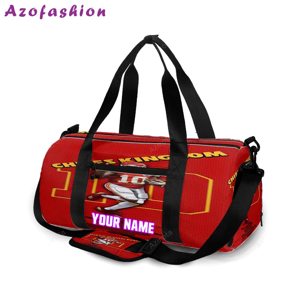 Kansas city chiefs tyreek hill 10 v3 personalized name travel bag gym bag 2140 Travel Bag