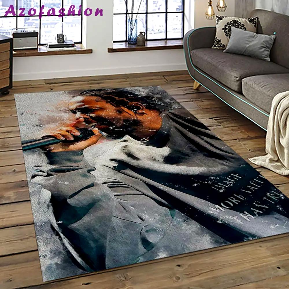 Kendrick lamar rapper hiphop music retangle carpet area rug home decor best gift for fan and friends kl5 Rectangle Rug