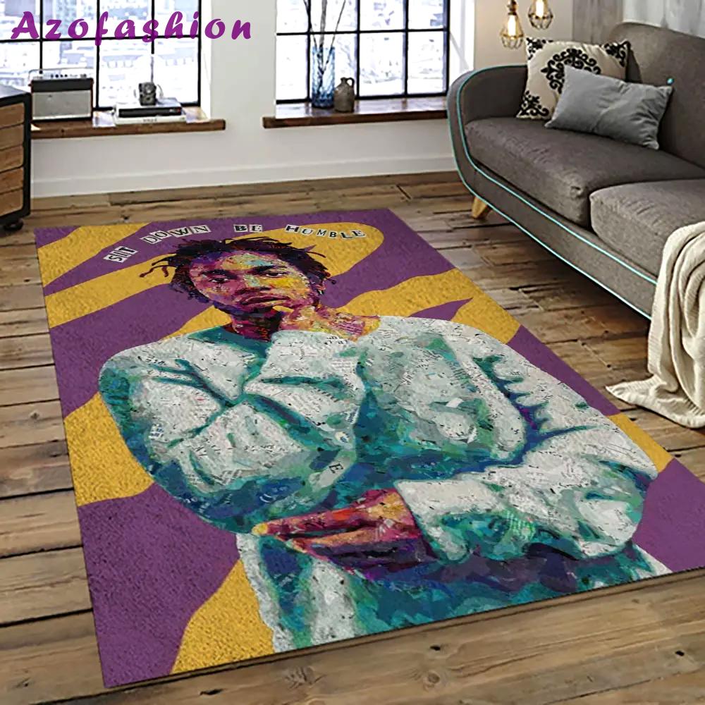 Kendrick lamar rapper hiphop music retangle carpet area rug home decor best gift for fan and friends kl6 Rectangle Rug