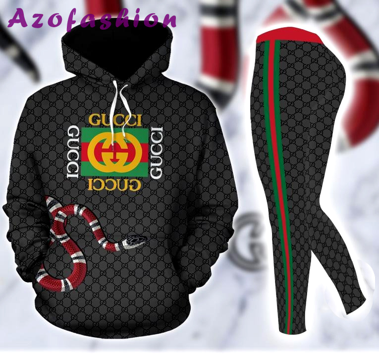 King snake gucci 3d full print hoodie and leggings set 298 hcst 1 Hoodie Leggings Set