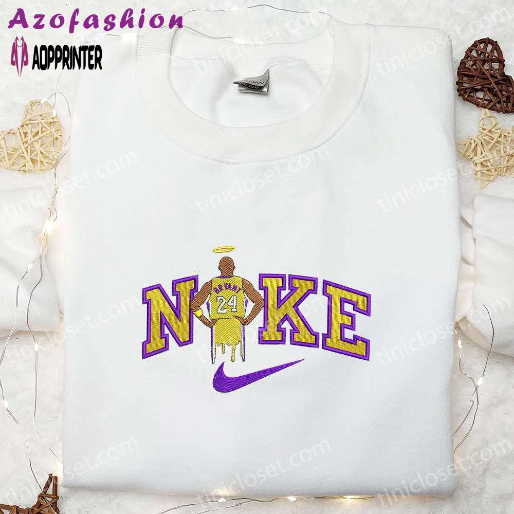 Kobe bryant x nike embroidered shirt nba sports hoodie celebrity t-shirt Embroidered Shirt