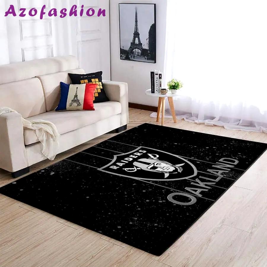 Las vegas raiders home decor nfl team logo carpet rug living room 2003271 Rectangle Rug