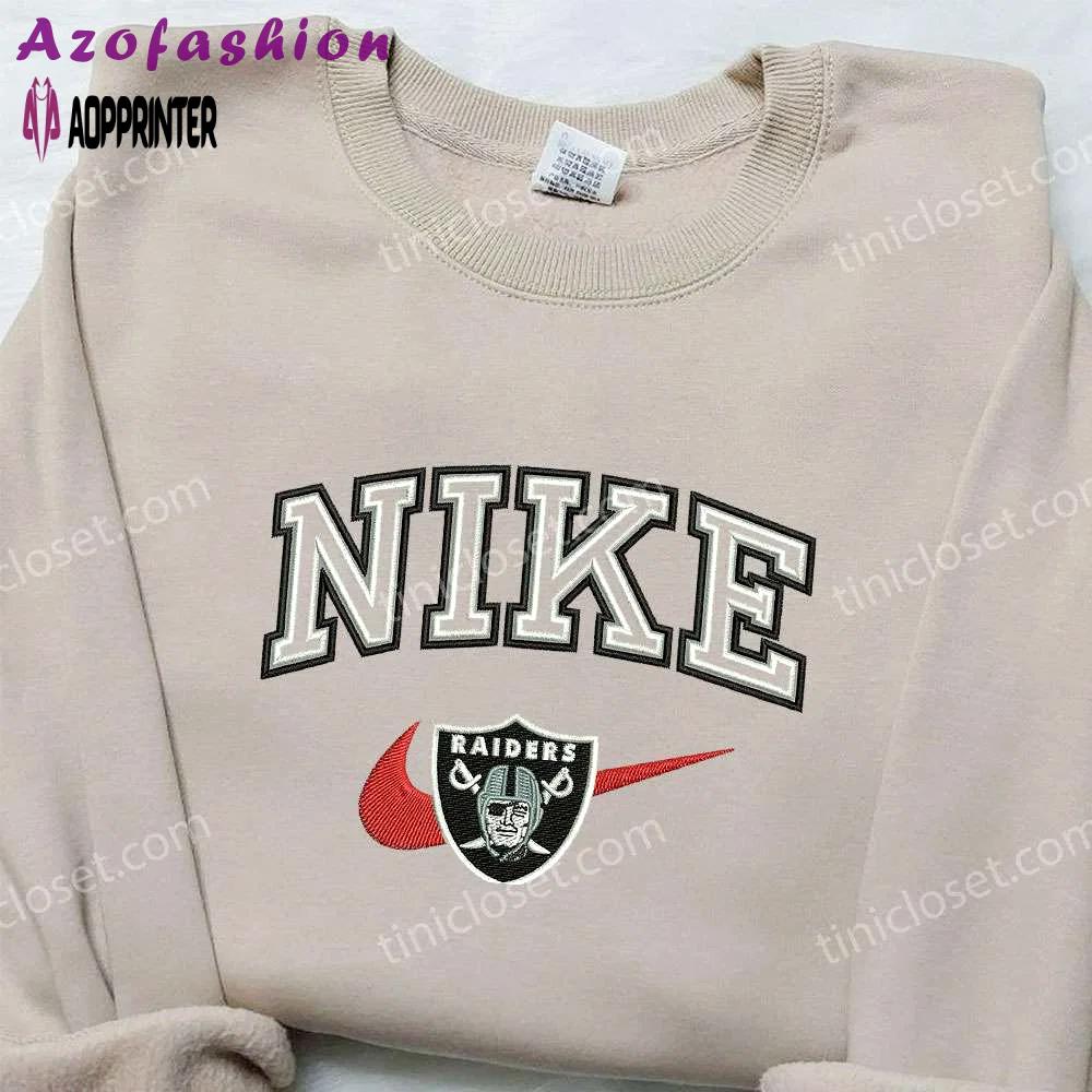 Las vegas raiders x nike embroidered sweatshirt nba sport & inspired shirt Embroidered Shirt