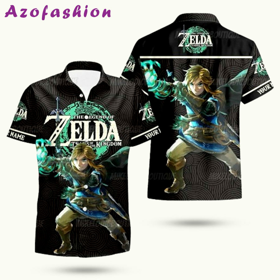 Legend of zelda hawaiian shirt Hawaii Shirt Shorts & Flip Flops