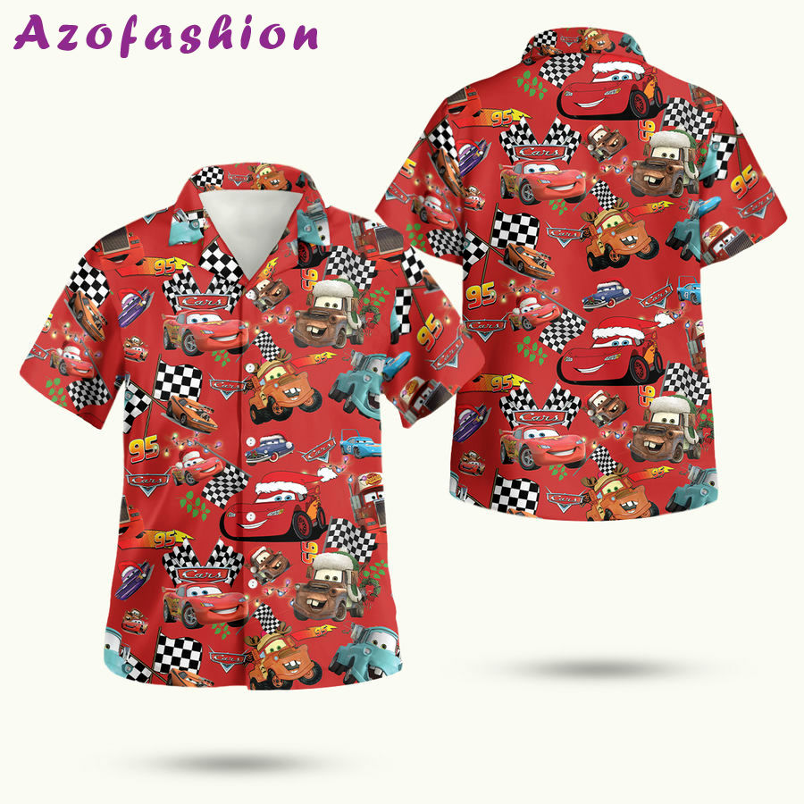 Lightning mcqueen gt hawaiian shirt Hawaii Shirt Shorts & Flip Flops