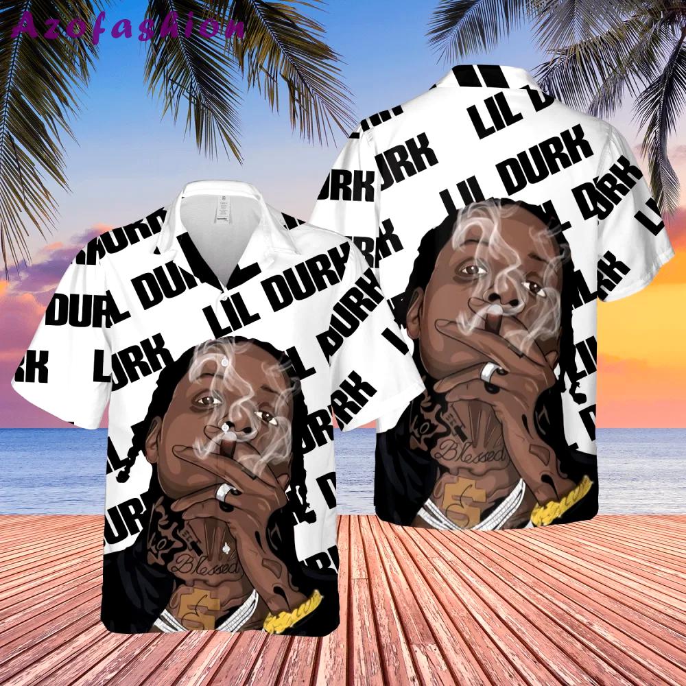 Lil durk hip hop rapper hawaiian shirt Hawaii Shirt
