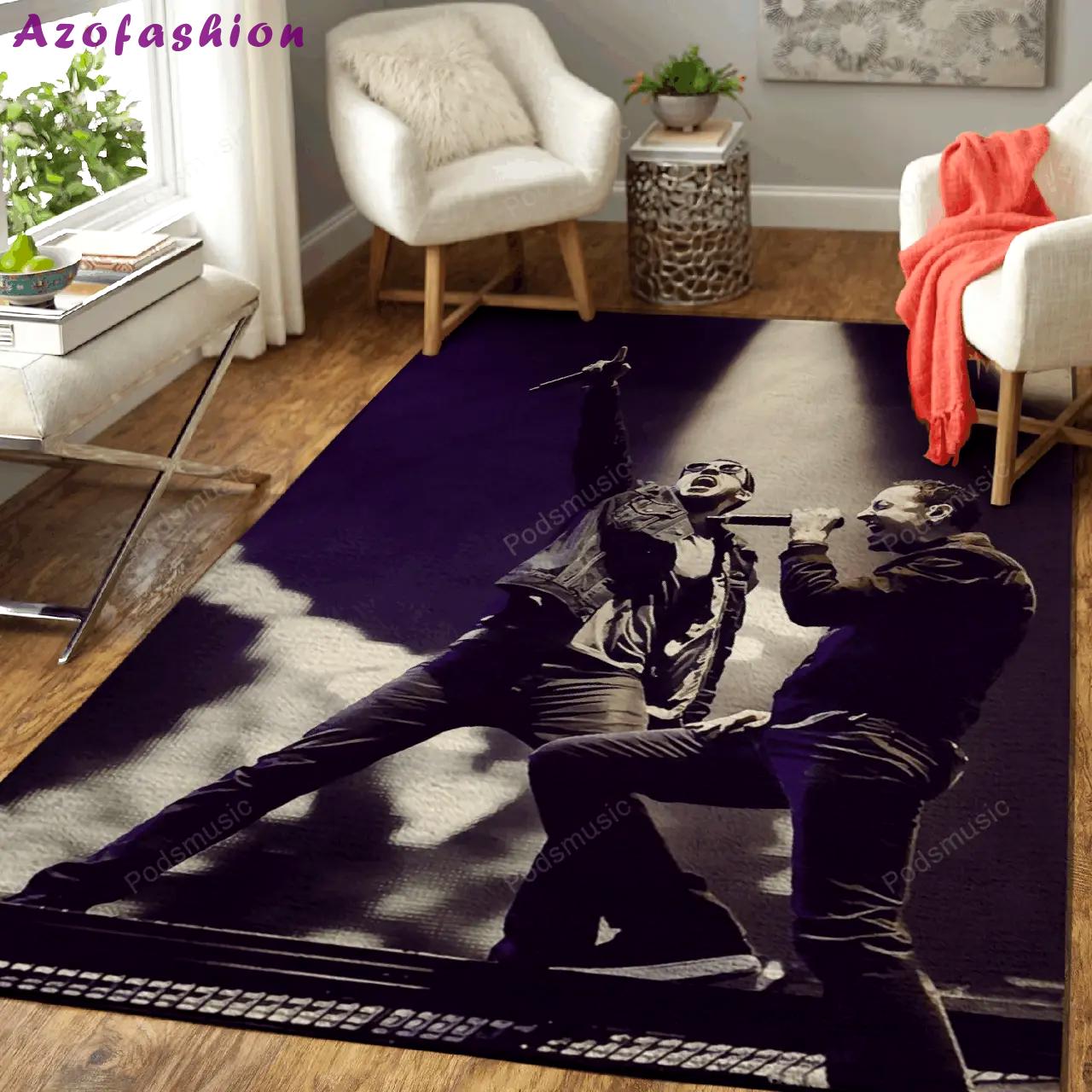 Linkin pak 323 music art for fans area rug living room carpet rug regtangle carpet floor decor home decor Rectangle Rug
