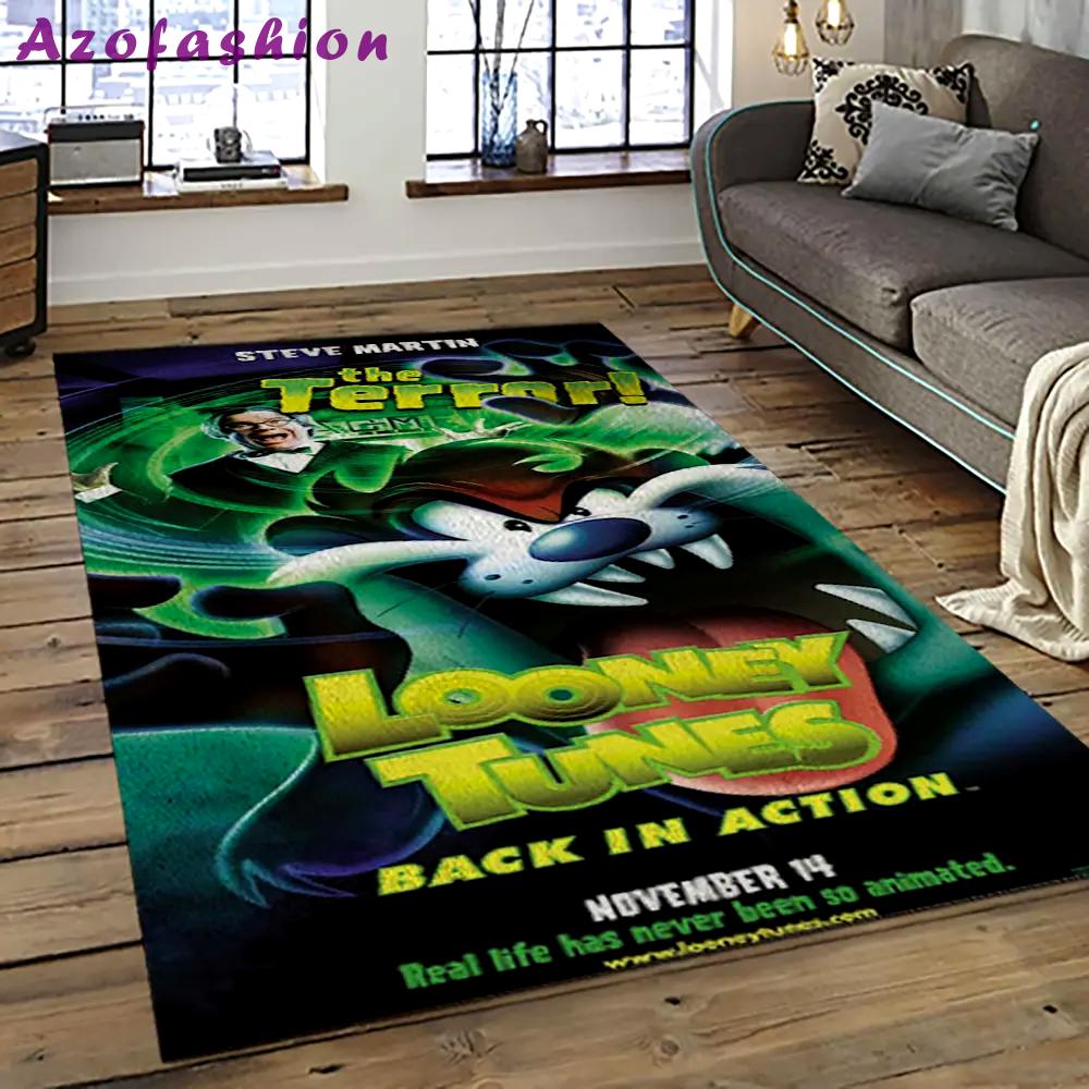 Looney tunes characters cartoon movie carpet rectangle area rug for living room bedroom decor lt15 Rectangle Rug