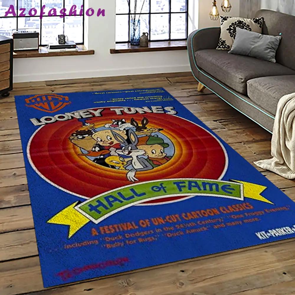 Looney tunes characters cartoon movie carpet rectangle area rug for living room bedroom decor lt23 Rectangle Rug
