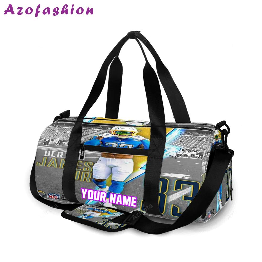 Los angeles chargers bronny james4 personalized name travel bag gym bag 1986 Travel Bag