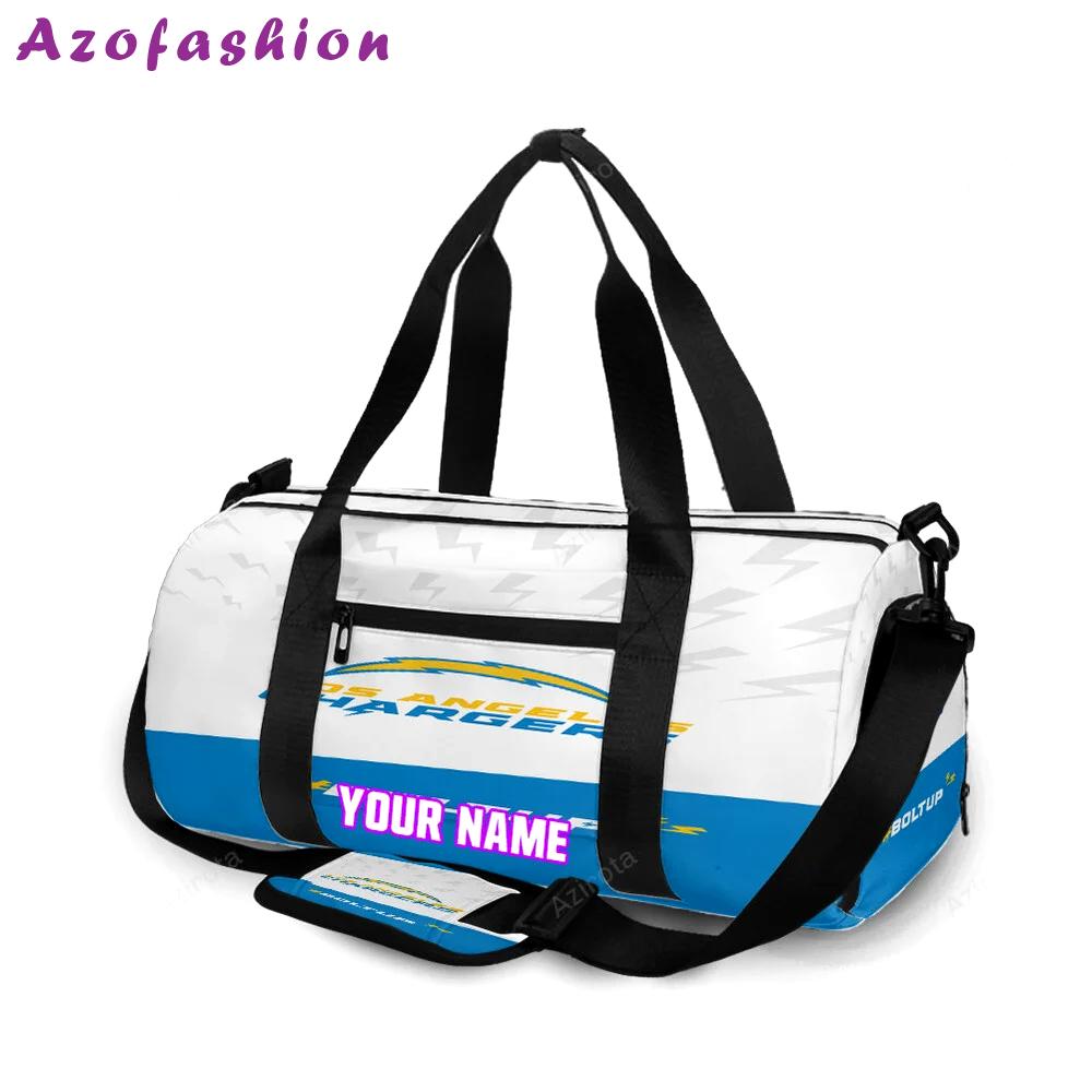 Los angeles chargers emblem v3 personalized name travel bag gym bag 2113 Travel Bag