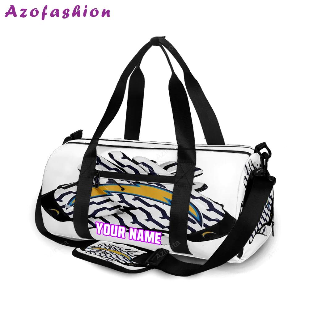 Los angeles chargers emblem v40 personalized name travel bag gym bag 1469 Travel Bag
