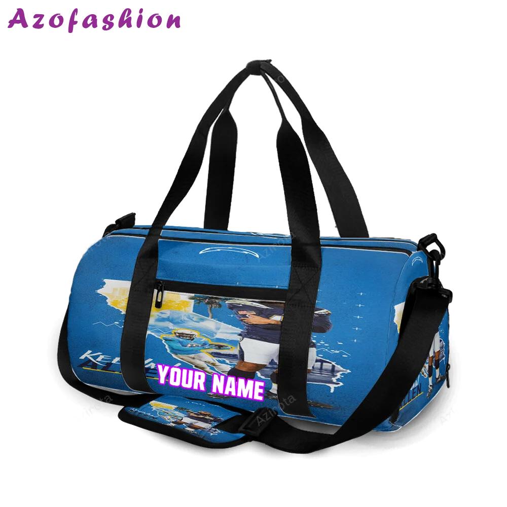 Los angeles chargers keenan allen1 personalized name travel bag gym bag 1412 Travel Bag