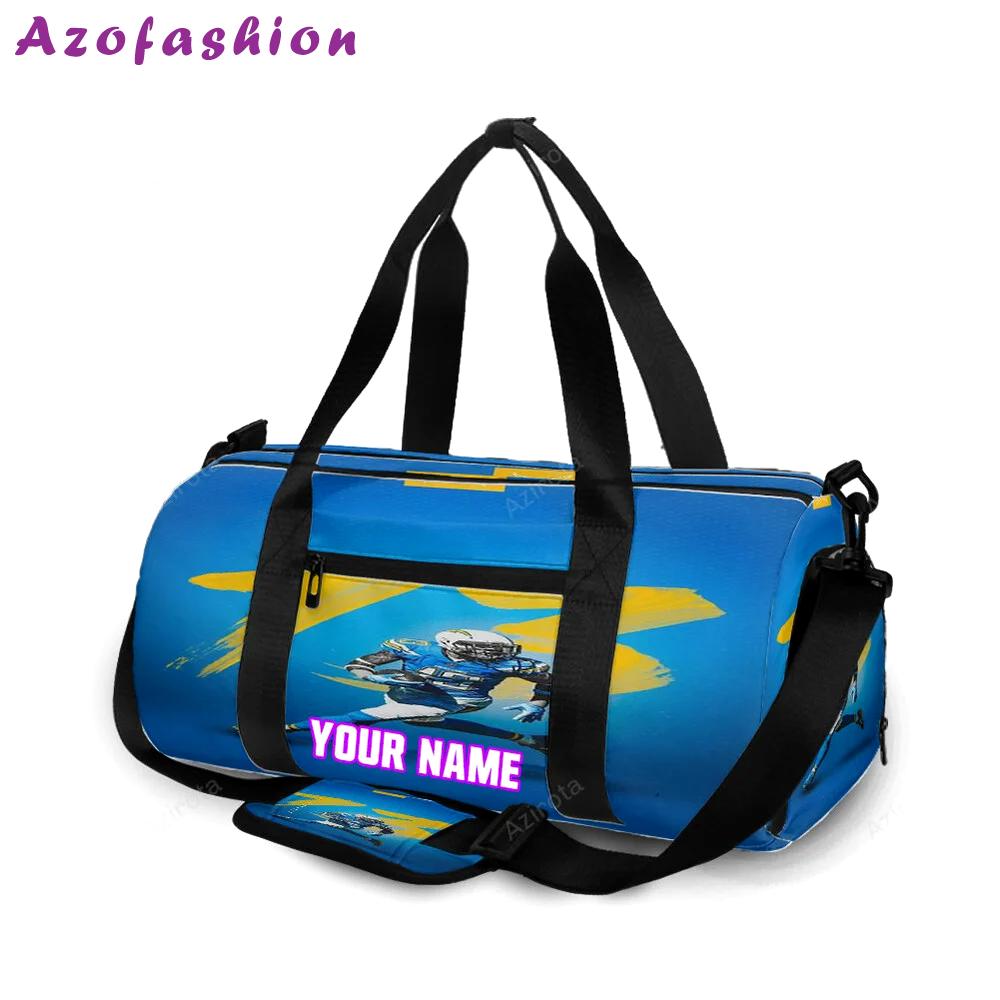 Los angeles chargers keenan allen3 personalized name travel bag gym bag 782 Travel Bag