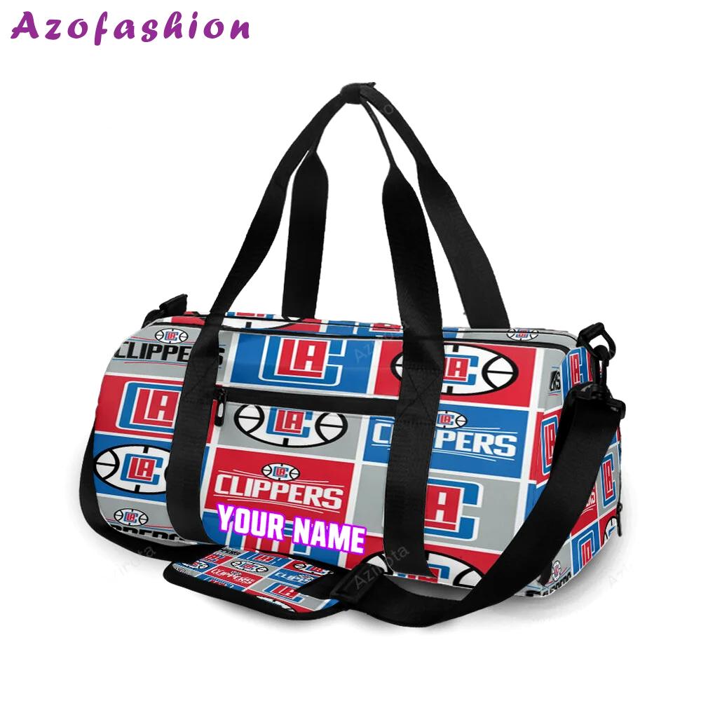 Los angeles clippers logo2 personalized name travel bag gym bag 1783 Travel Bag