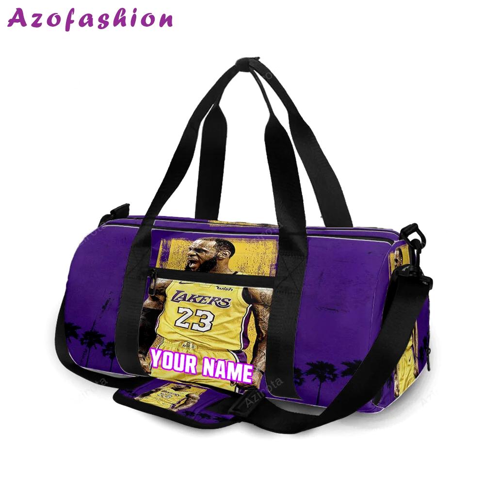 Los angeles laker 23 lebron james v35 personalized name travel bag gym bag 330 Travel Bag