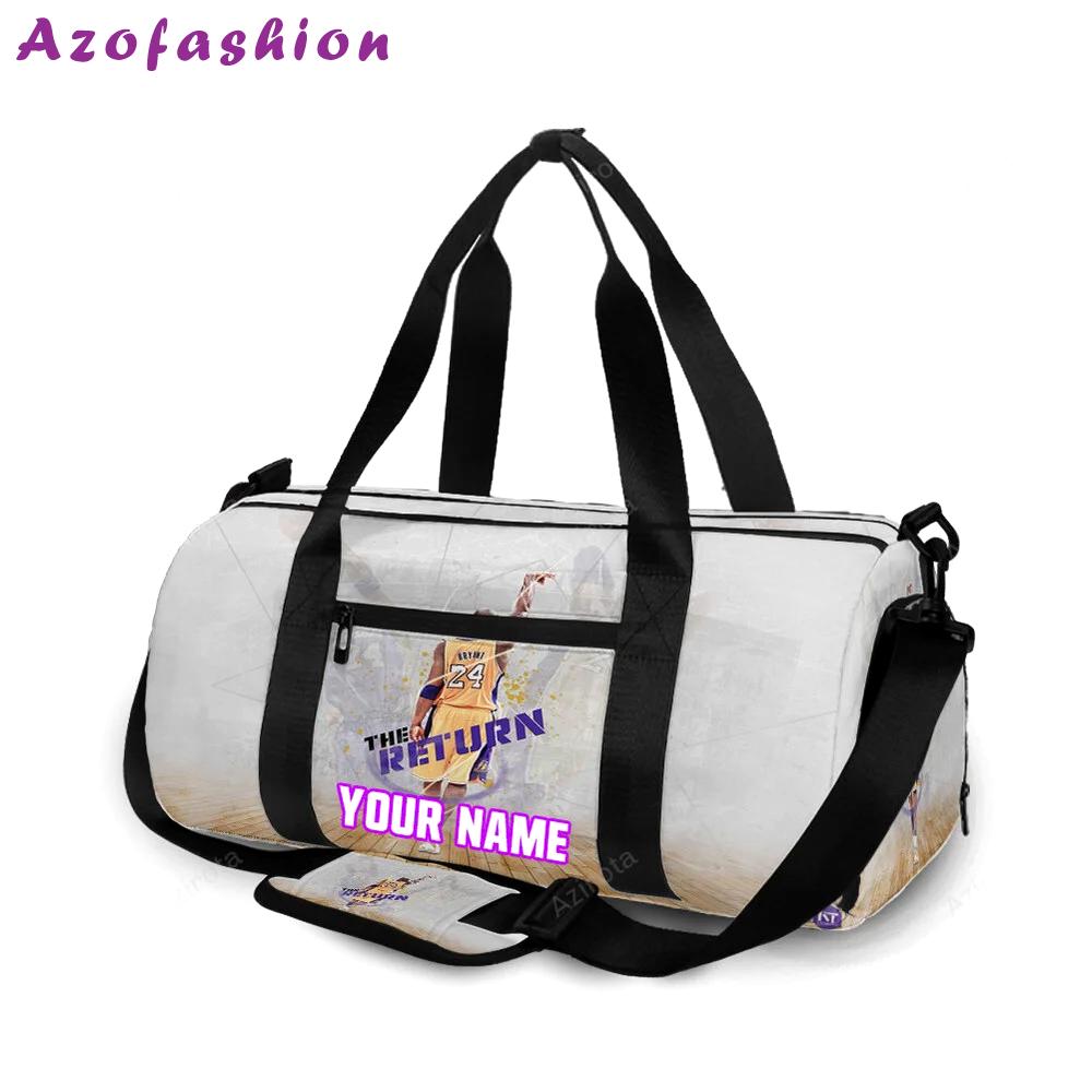 Los angeles lakers 24 kobe bryant the return personalized name travel bag gym bag 1941 Travel Bag