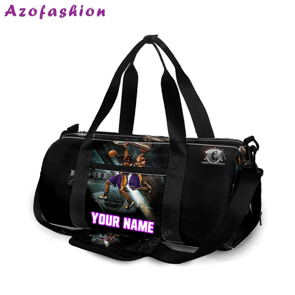 Los angeles lakers 24 kobe bryant v24 personalized name travel bag gym bag 773 Travel Bag