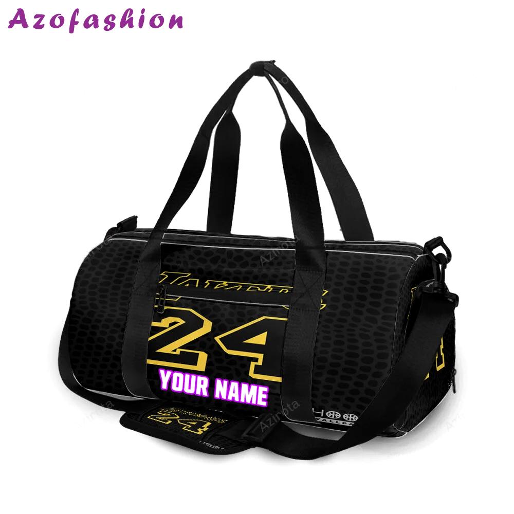 Los angeles lakers 24 kobe bryant v47 personalized name travel bag gym bag 1459 Travel Bag
