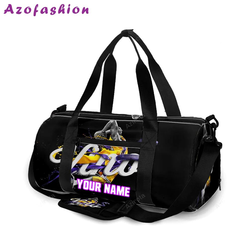 Los angeles lakers 24 kobe bryant vino v58 personalized name travel bag gym bag 899 Travel Bag