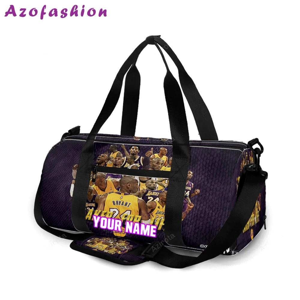 Los angeles lakers players v16 personalized name travel bag gym bag 735 Travel Bag