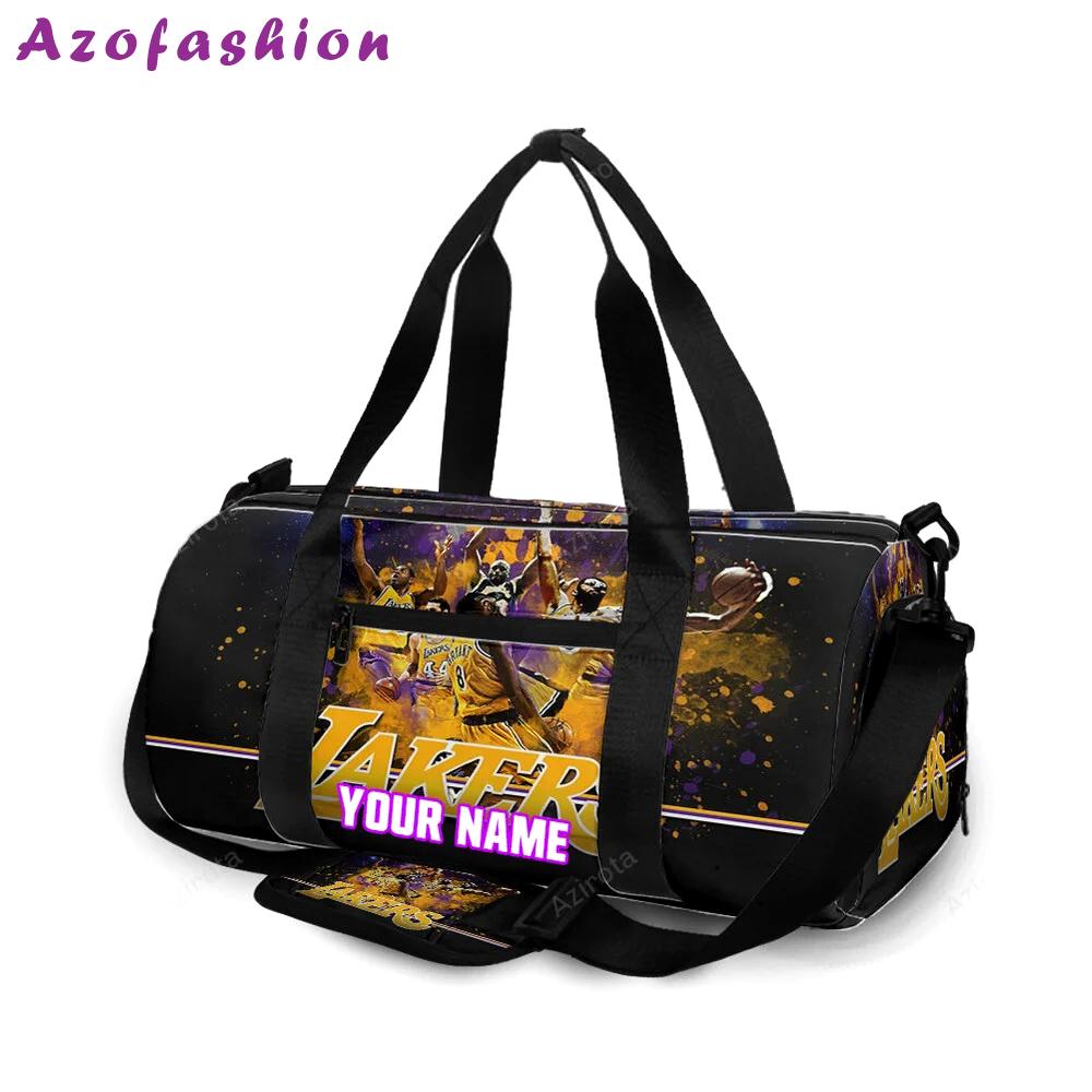 Los angeles lakers players v18 personalized name travel bag gym bag 2104 Travel Bag