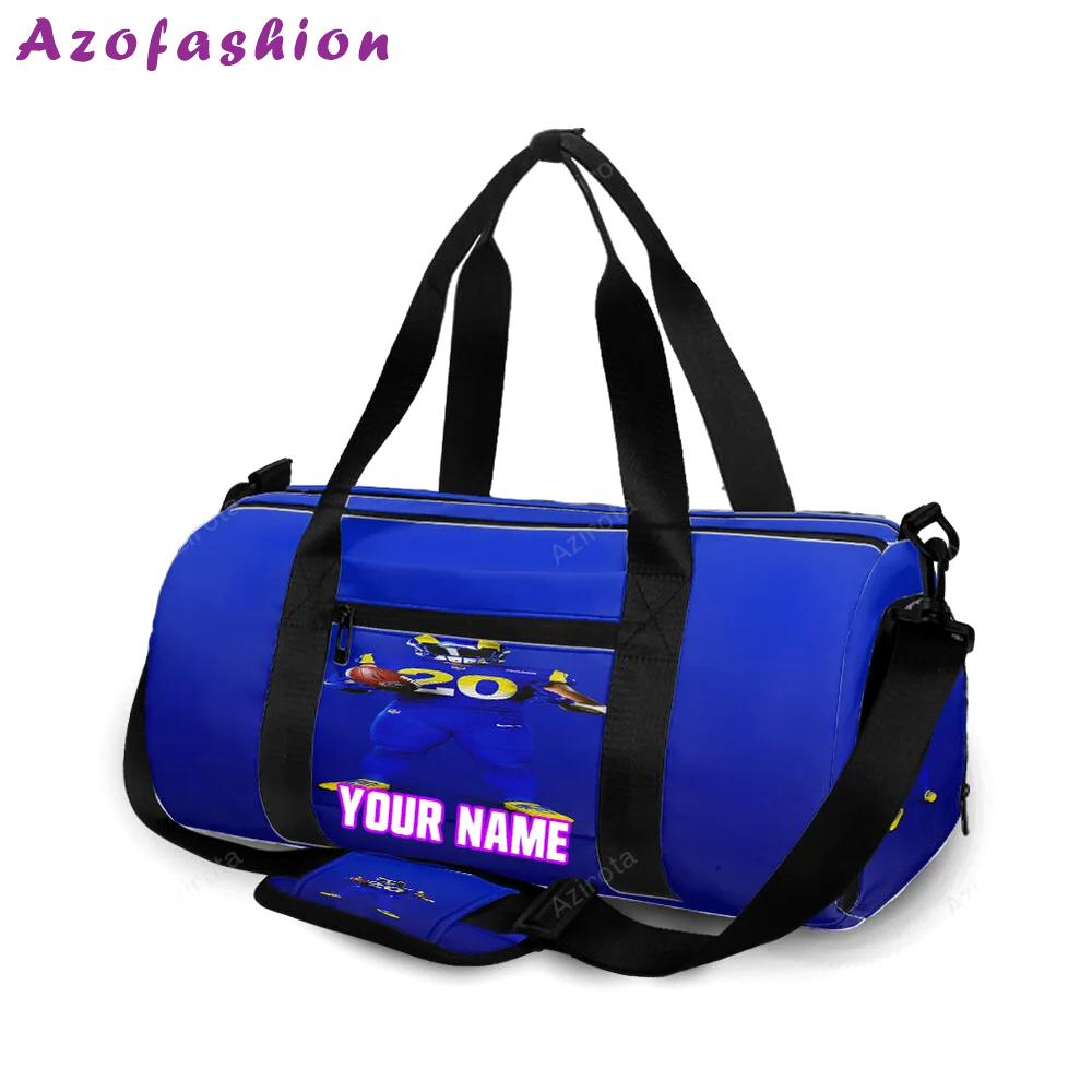 Los angeles rams jalen ramsey4 personalized name travel bag gym bag 1590 Travel Bag