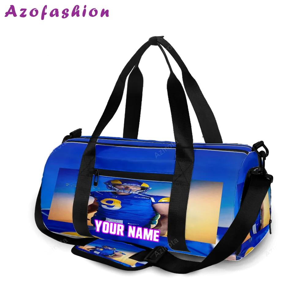 Los angeles rams john wolford2 personalized name travel bag gym bag 1576 Travel Bag