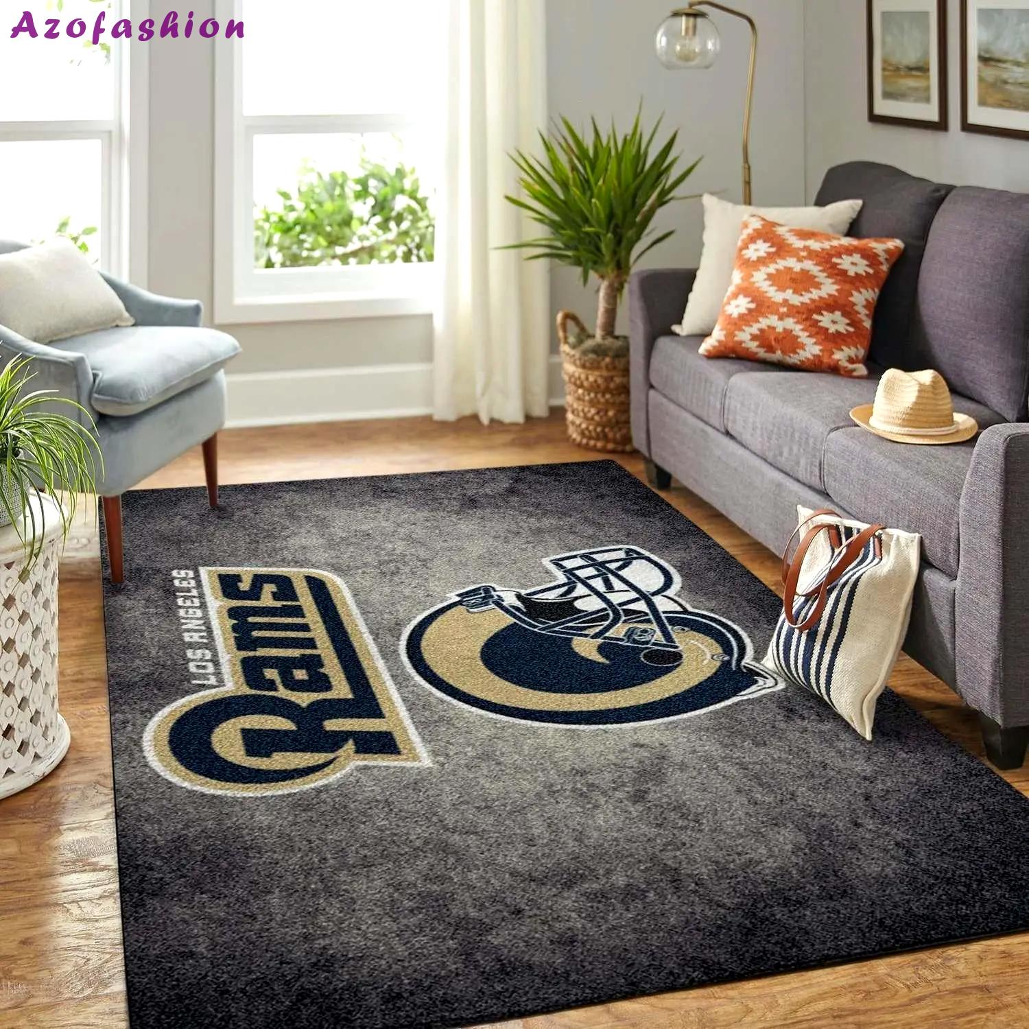 Los angeles rams nfl area rug living room rug home decor rcdd81f31117 Rectangle Rug