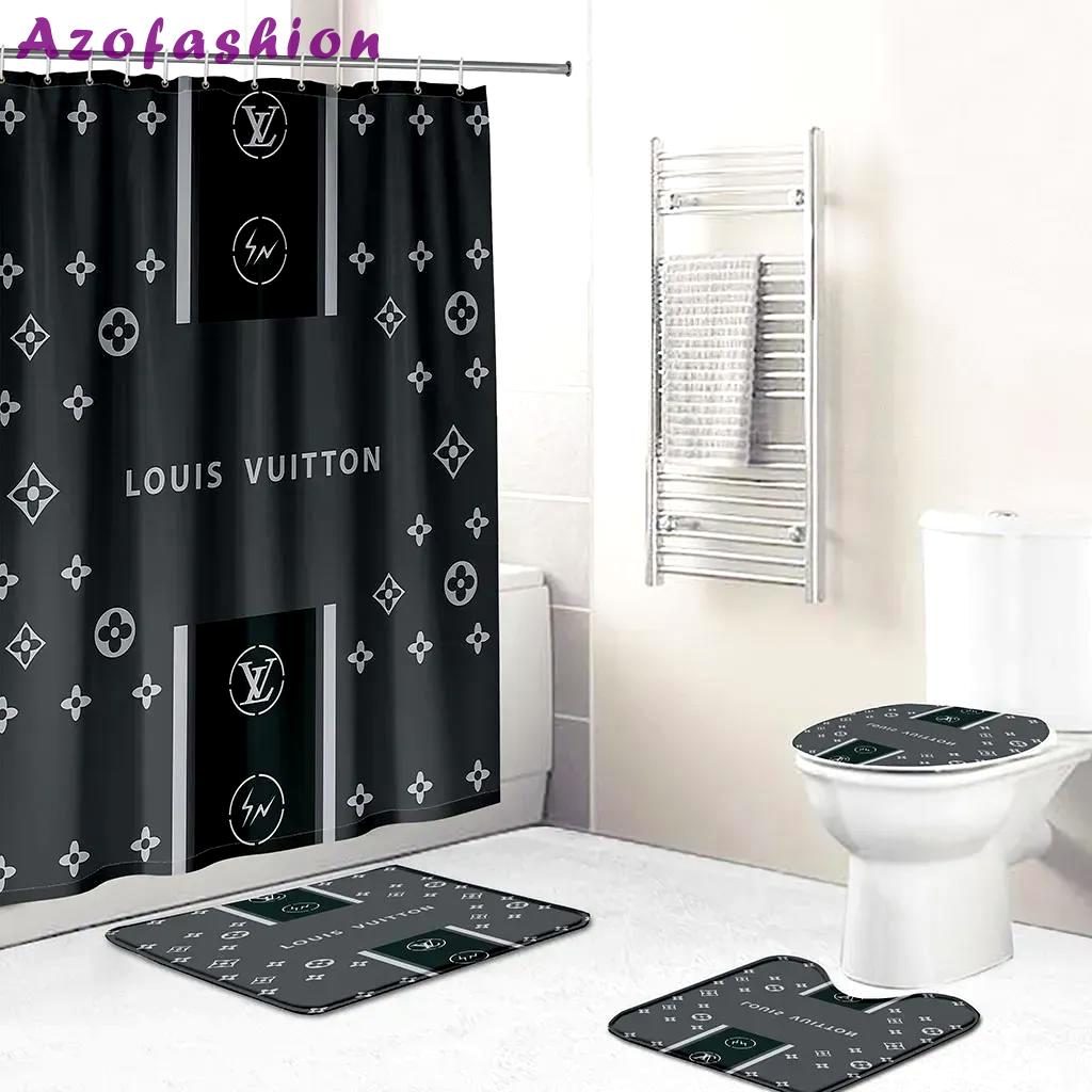 Louis vuitton bathroom set home decor hypebeast luxury fashion brand bath mat Bathroom Set