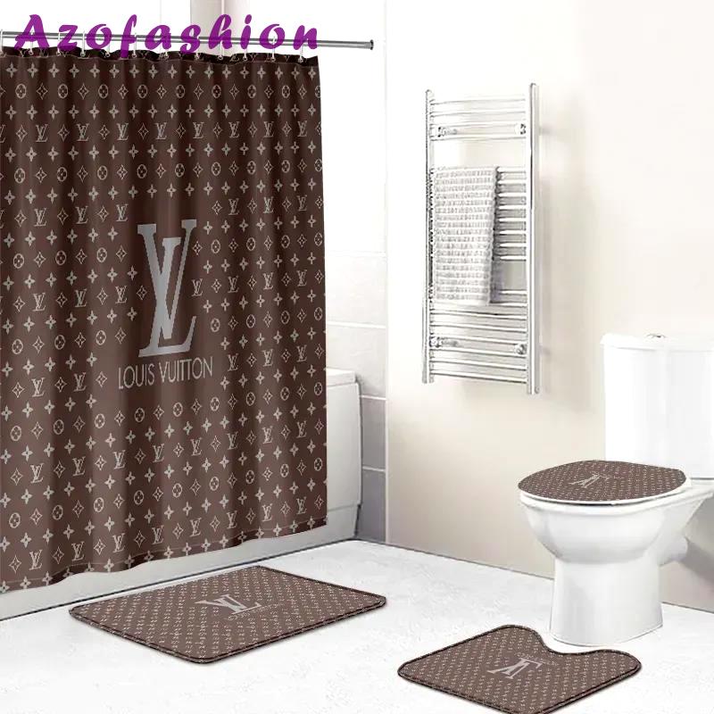 Louis vuitton bathroom set home decor luxury fashion brand hypebeast bath mat Bathroom Set