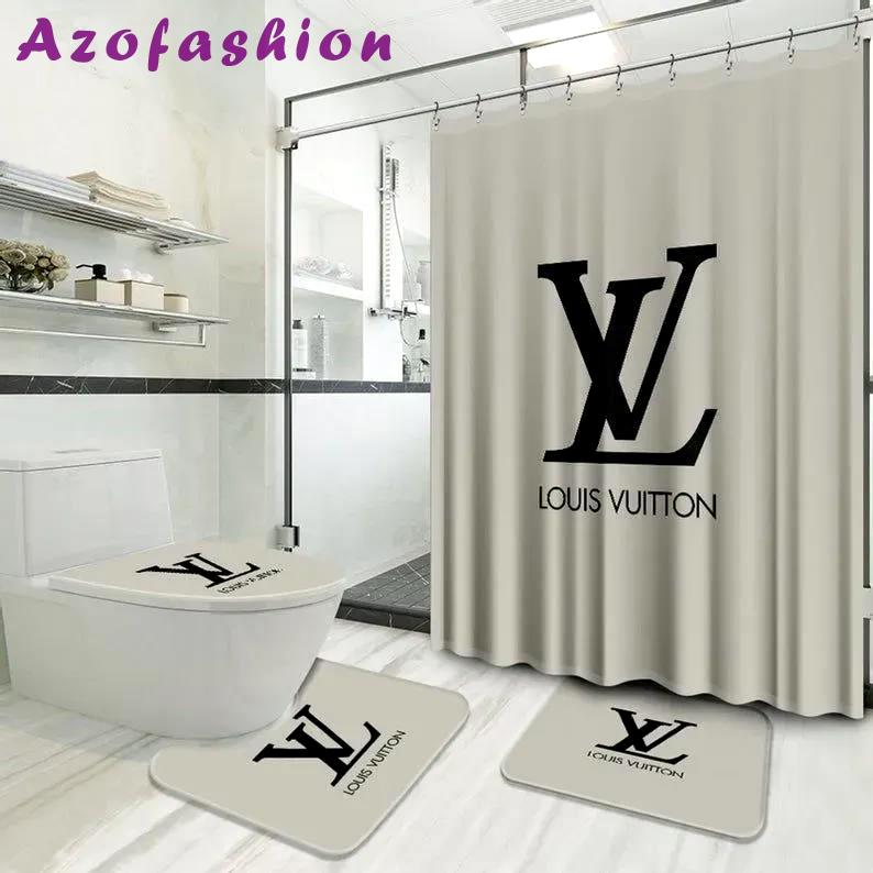 Louis vuitton bathroom set hypebeast home decor luxury fashion brand bath mat Bathroom Set