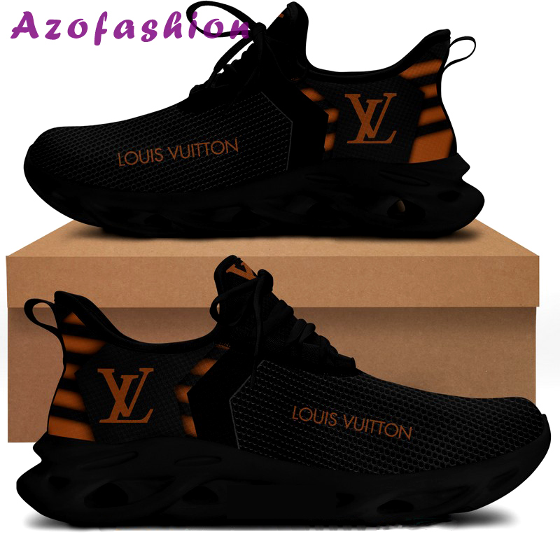 Louis vuitton black max soul shoes sneakers lv luxury hot for men women hot 2023 Max Soul Shoes