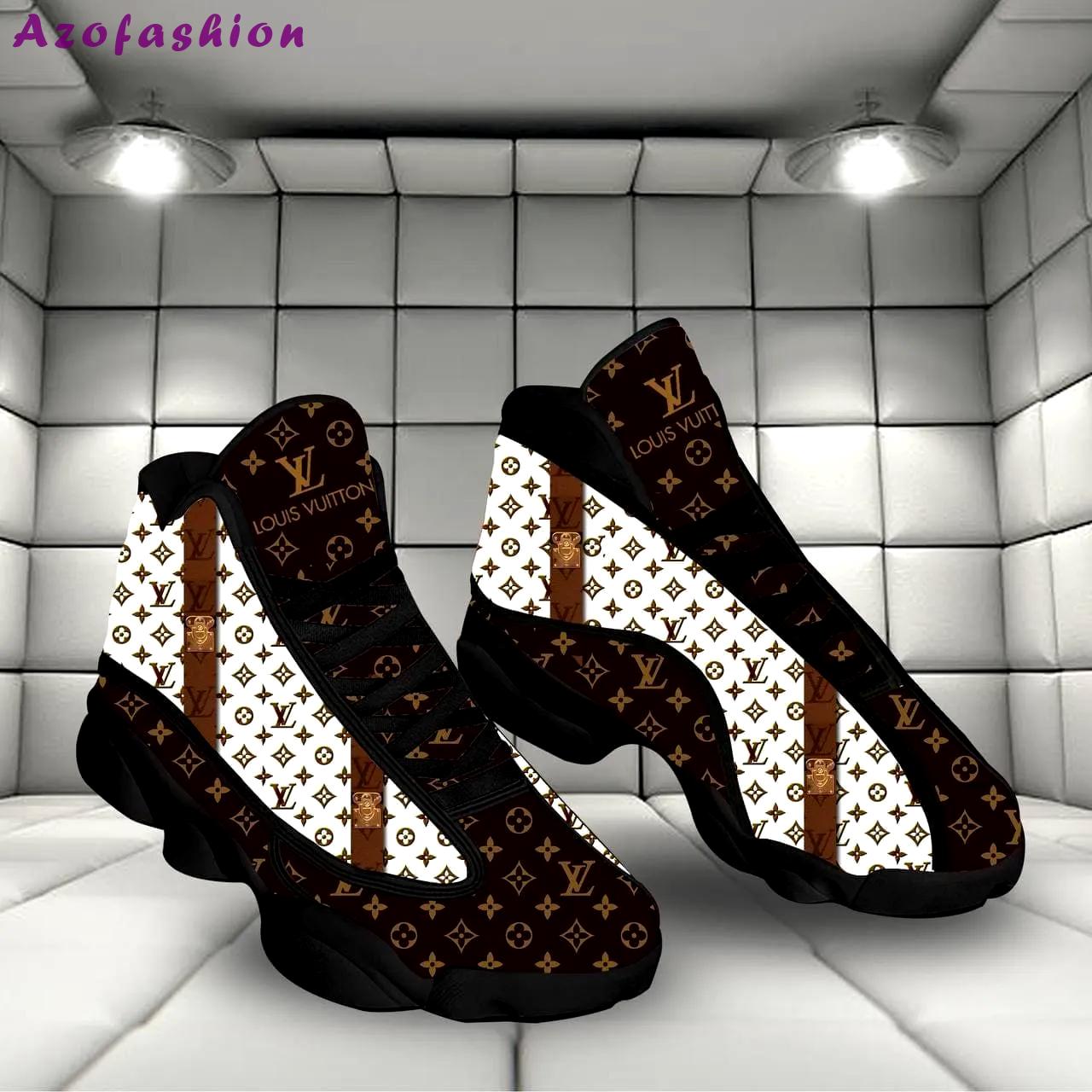 Louis vuitton black white Air Jordan 13 Sneakers Gifts For Men Women Full Size For Fans Shoes
