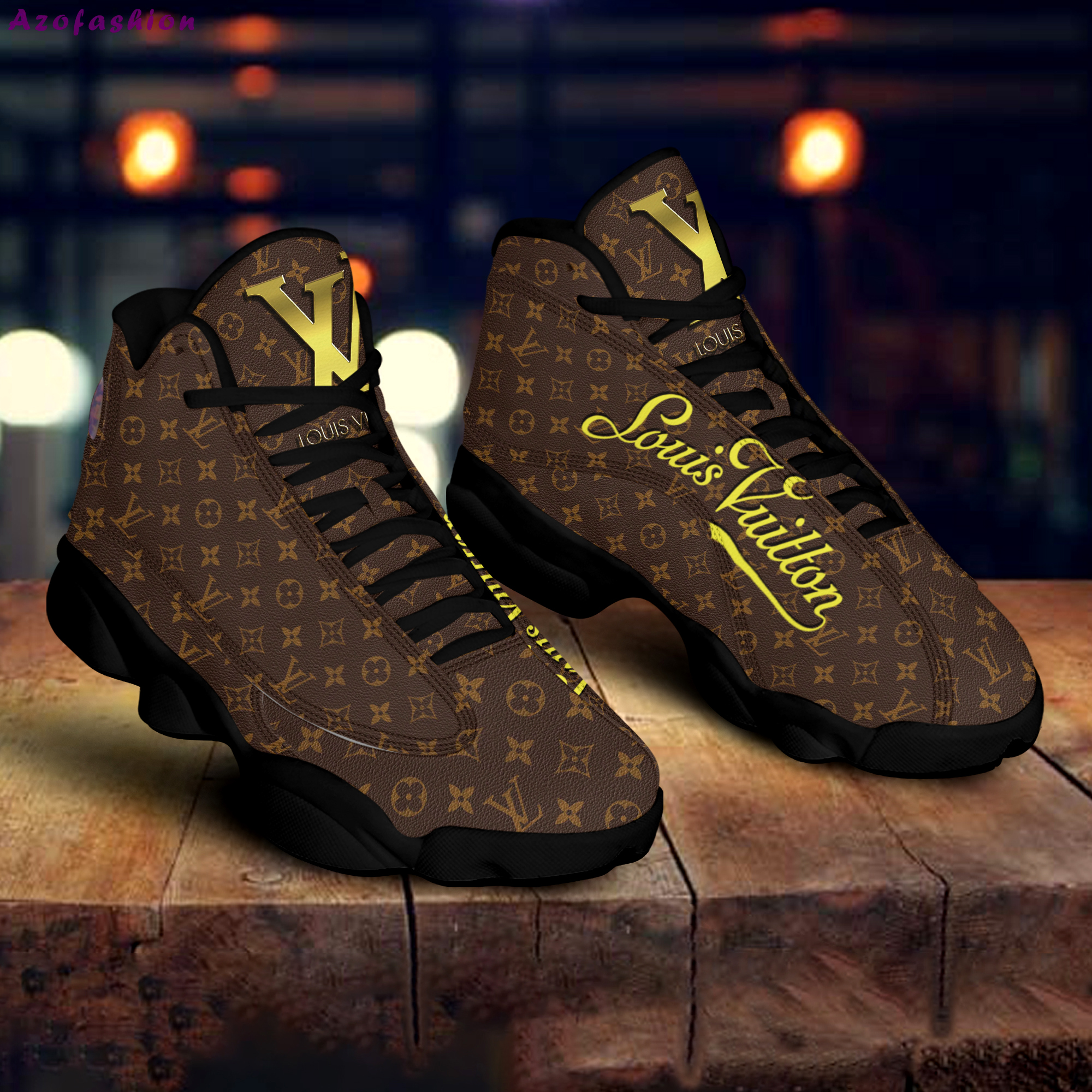 Louis vuitton brown monograms hot louis vuitton Air Jordan 13 For Fans Gifts For Men Women Sneakers Shoes Full Size