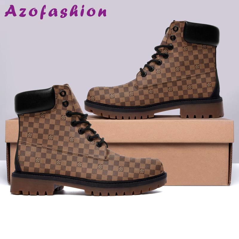 Louis vuitton brown timberland boots form timboots shoes hot 2023 lv gifts for men women Timboots Shoes
