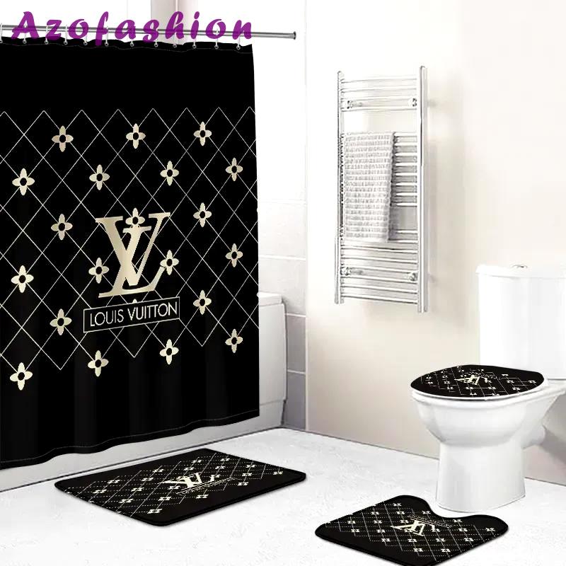 Louis vuitton hypebeast bathroom sets bath mat home decor luxury fashion brand Bathroom Set