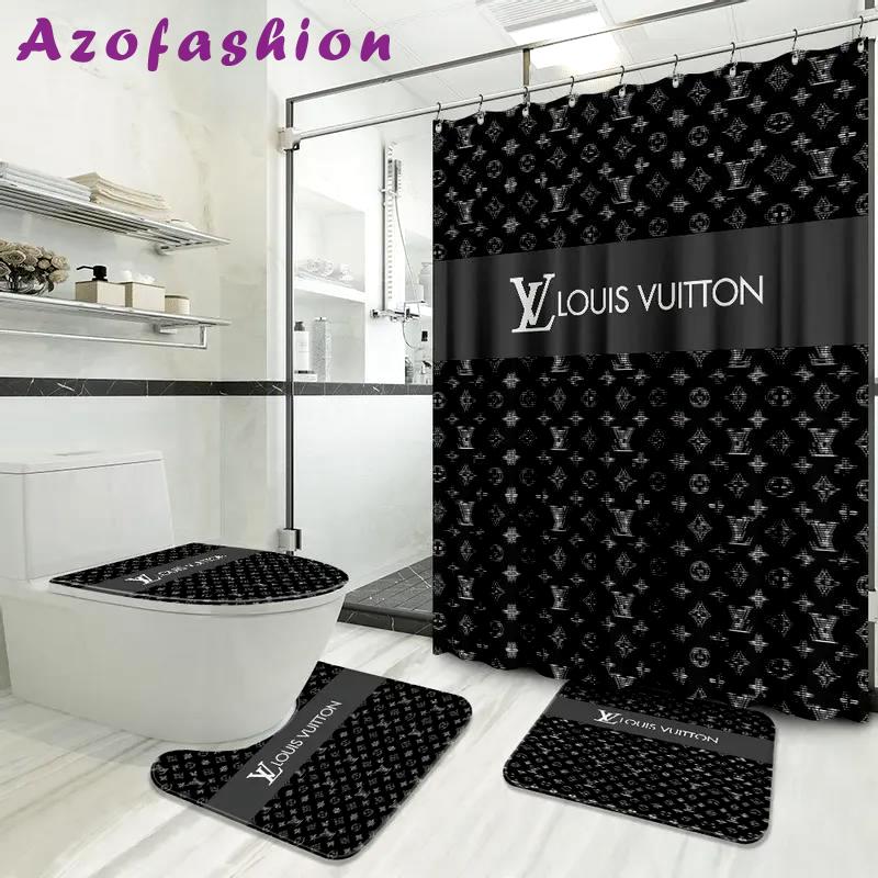 Louis vuitton hypebeast bathroom sets bath mat luxury fashion brand home decor Bathroom Set