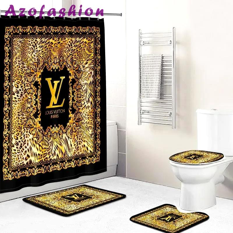 Louis vuitton hypebeast home decor luxury fashion brand bath mat bathroom sets Bathroom Set