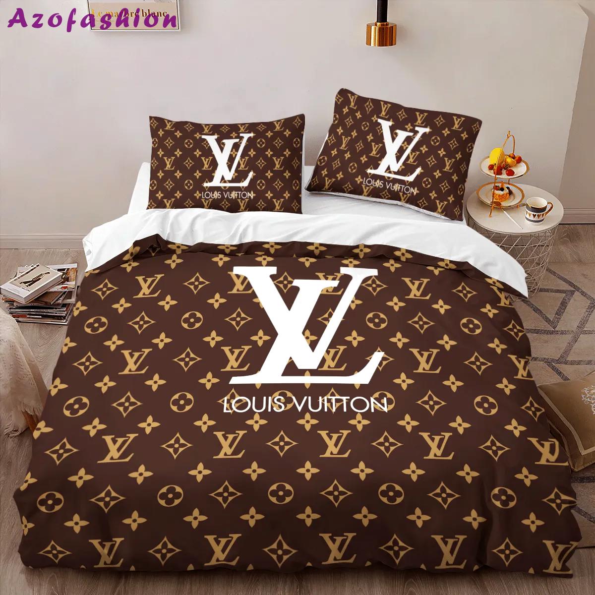 Louis vuitton monogram louis vuitton lv logo type 679 Bedding Sets blankets bedspread bed linen hyperbeast Bedroom sheets duvet covers luxury ideas premium fashion brand home decor bedclothes